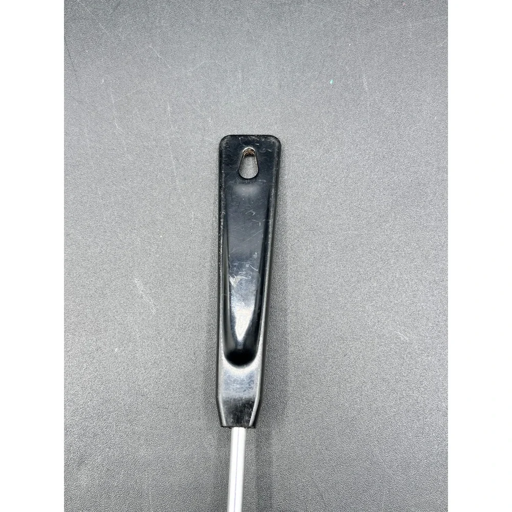 Vtg‎ Ames USA Slotted Spoon Stainless Steel Black Handle Kitchen Utensil 11.25